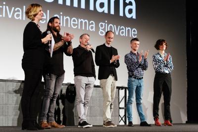 Gabriella De Gara produttrice, Walter Bortolotti produttore RSI, Alessandro Marcionni produttore RSI, Nicola Bernaaconi produttore Rough Cat, Andreas Maciocci regista (I segreti del mestiere), Moira Bubola