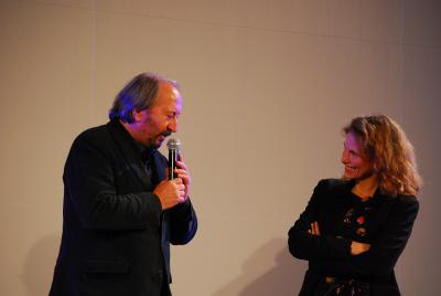Giuseppe Piccioni and Esmé Sciaroni, director and make up artist of <i>Il rosso e il blu</i>