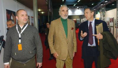 Christopher Lee, producer Christopher Figg (<i>Greyfiars Bobby</i>) and Luc Toutounghi