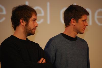 Andrea Pellerani (sinistra) e Sandro Thoma, regista e protagonista di <i>La tua casa è la mia città</i>