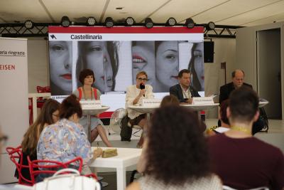 Conferenza stampa 11.08.19 - Gabriella De Gara, Stelio Righenzi (vice presidenti), Flavia Marone (presidente), Giancarlo Zappoli (direttore artistico)