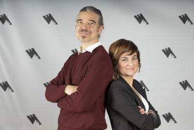 Peter Luisi réalisateur, Catherine Pagani comédienne 'Bonjour Ticino'